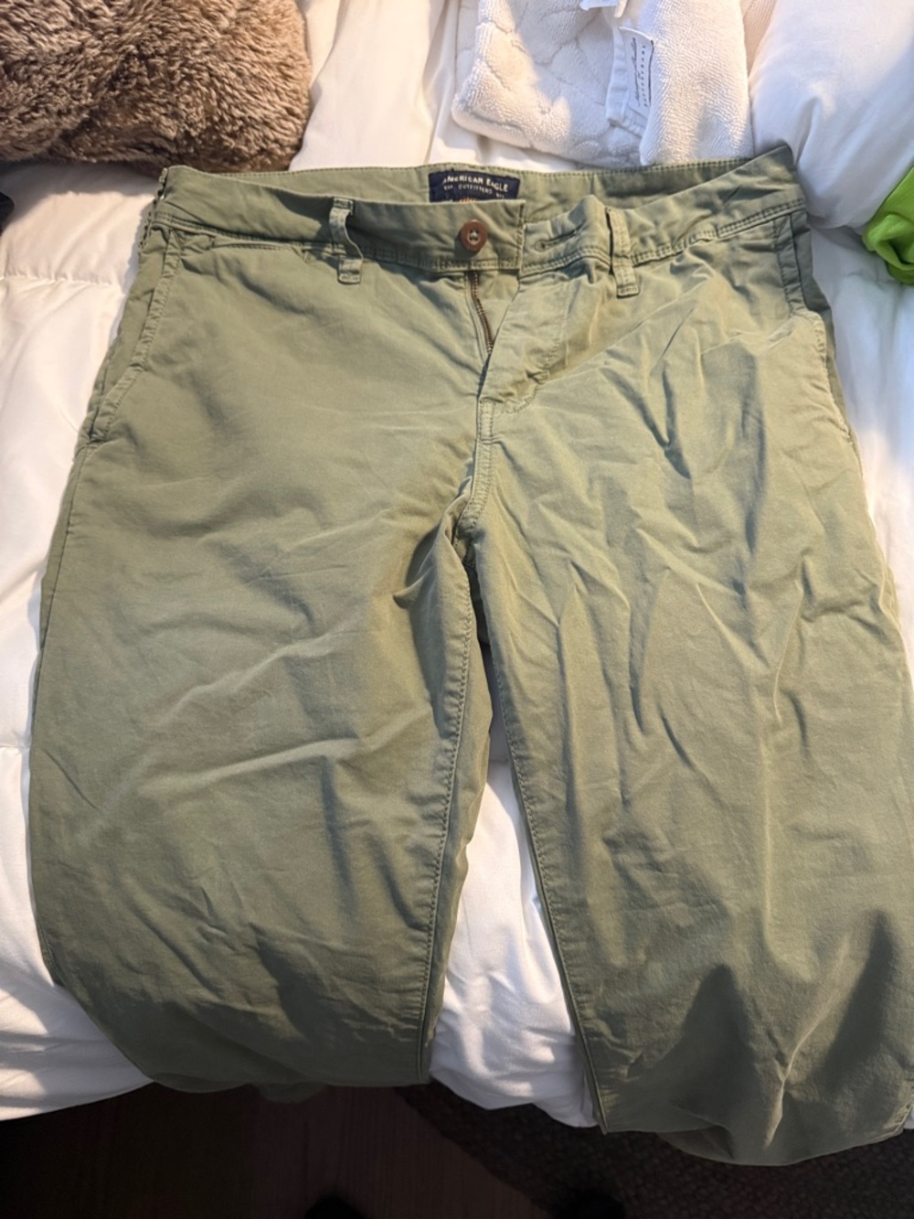 American Eagle Outfitters Light Olive Green Men's Chino Pants